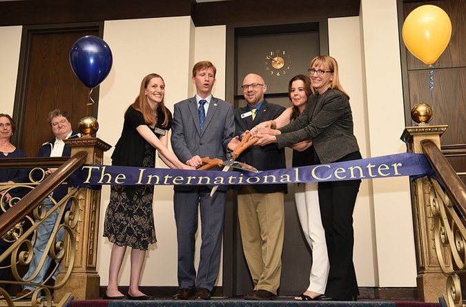 Click to enlarge The University of Akron opened a center catering to international students in September, but their numbers fell this past semester.
