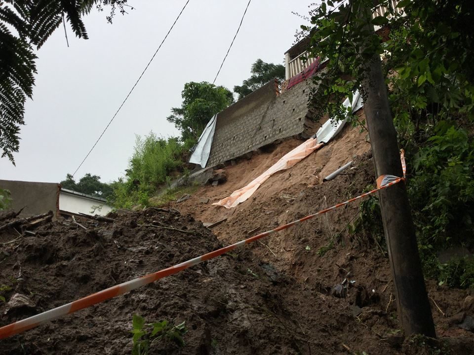 Click to enlarge Landslide in Antananarivo after Cyclone Ava, January 2018.