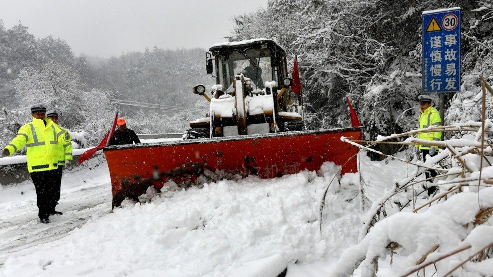China snowfall 2018