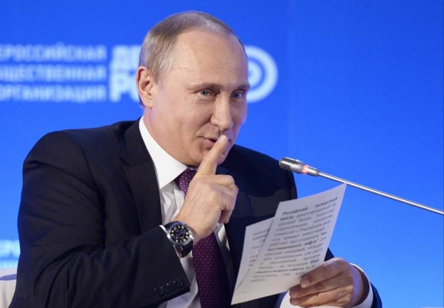 Vladimir Putin shh quiet