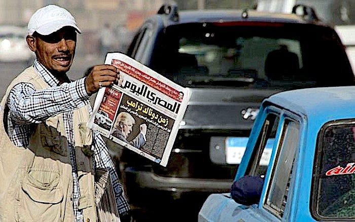 egyptnewspaper vendor