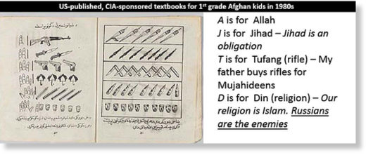 CIA textbooks kids Afghanistan