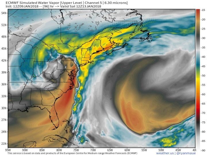 winter storm east coast US january 2018