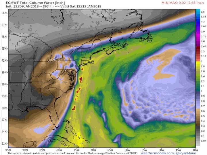 winter storm east cost janaury 2018