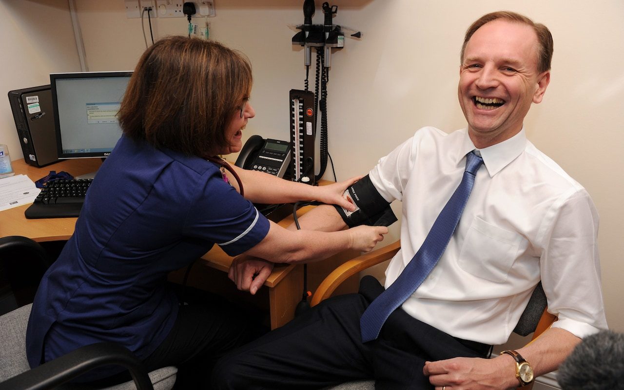 Click to enlarge Simon Stevens flu jab
