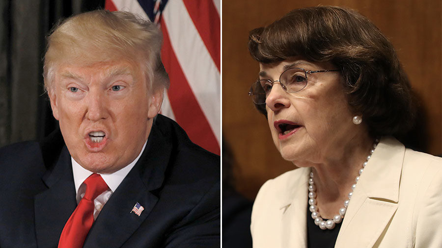 Click to enlarge trump feinstein