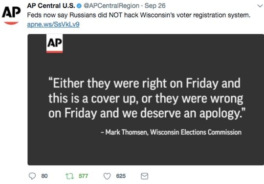 AP tweet