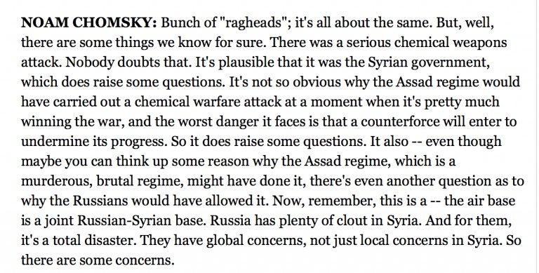 Click to enlarge Chomsky quote