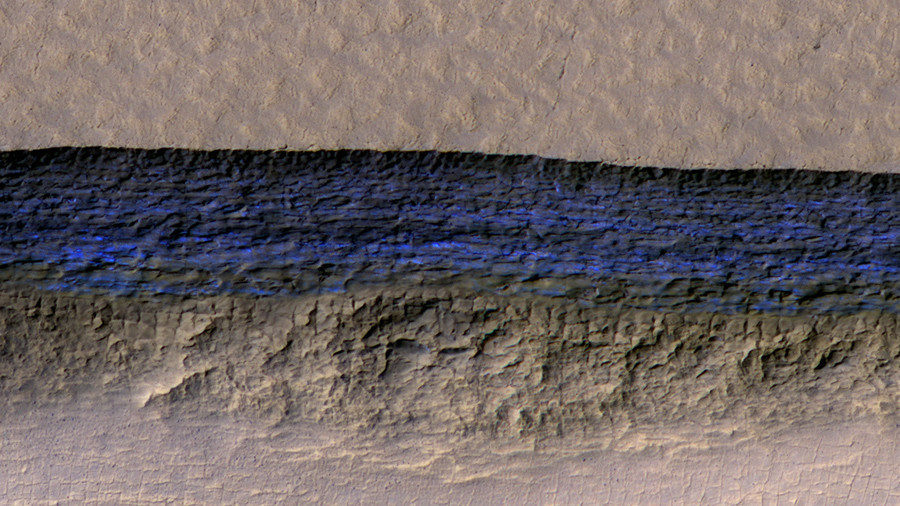 Martian ice deposit