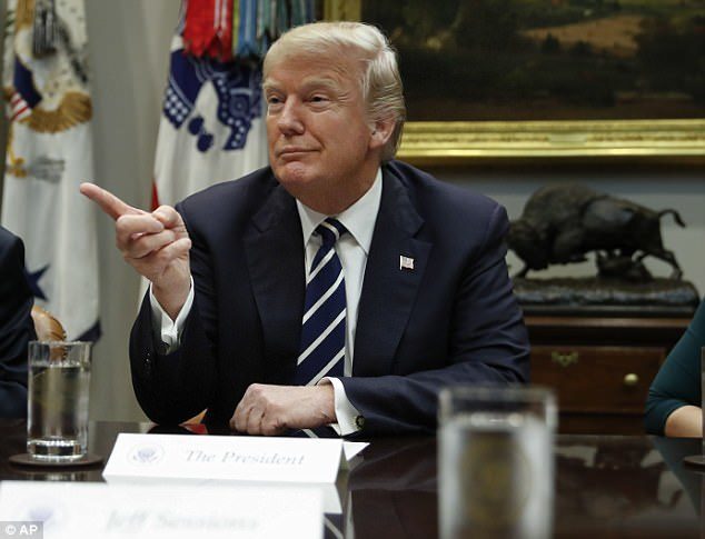 Trump pointing