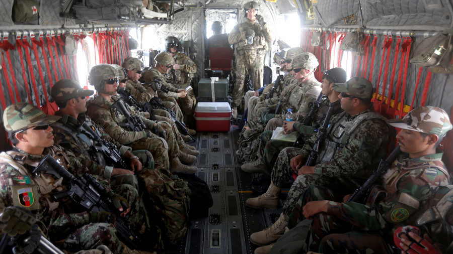U.S. troops and Afghan National Army