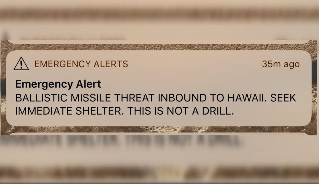 Click to enlarge false emergency alert Hawaii