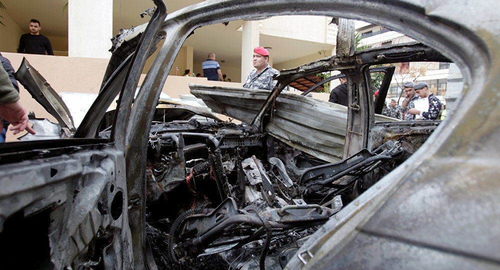 BMW reportedly exploded in a parking lot in the southern Lebanese city of Sidon