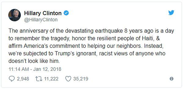 Click to enlarge hillary clinton tweet haiti earthquake