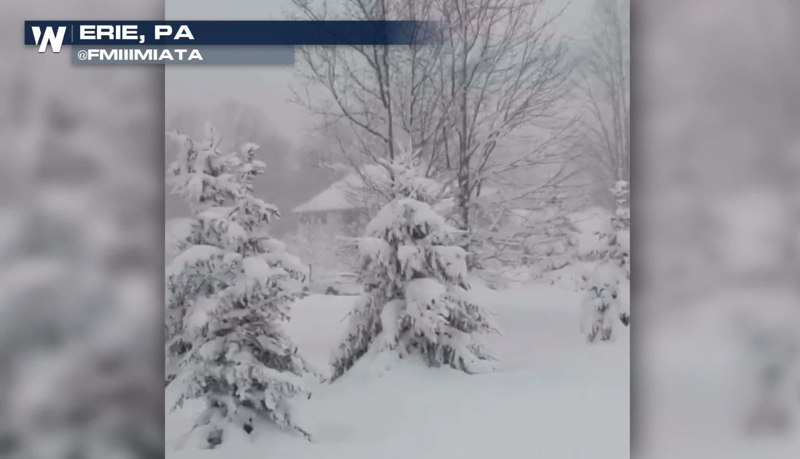 Erie, PA on pace for snowiest season