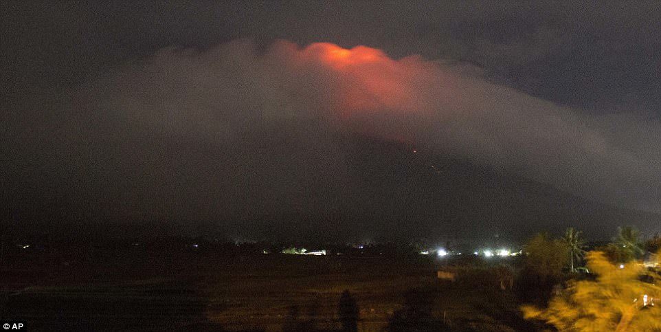 Click to enlarge More than 12,000 people have been ordered to evacuate from a seven kilometre (four mile) danger zone around the crater, as officials warned them of potentially destructive mudflows and toxic clouds