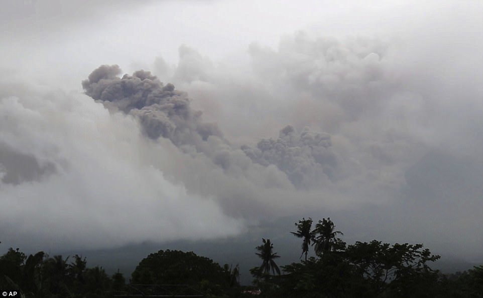 Local disaster officials warned of dangerous volcanic mudflows known as lahars - composed of a slurry of pyroclastic material, rocky debris, and water