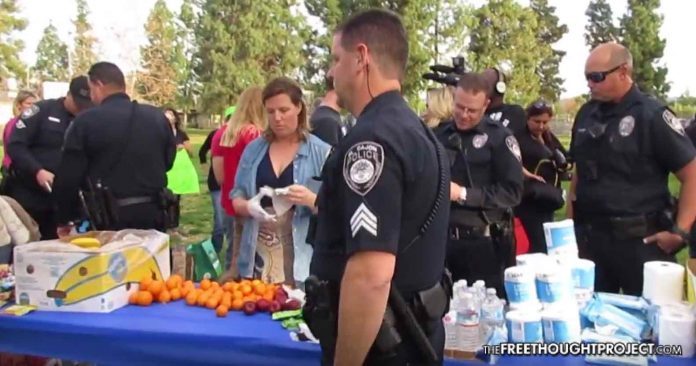 police arrest homeless feeders