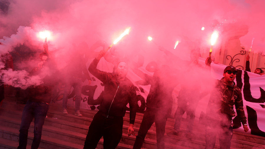 Anti-austerity Tunisian protestors