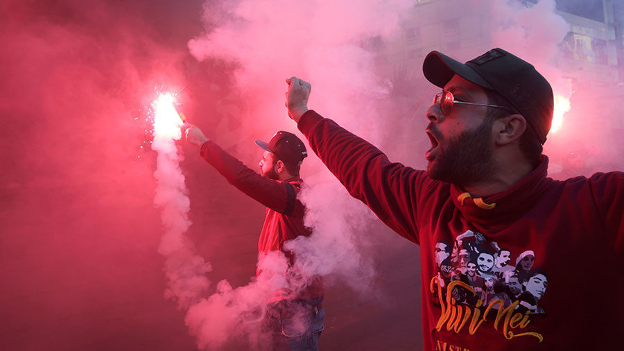 Anti-austerity Tunisian protestors 2