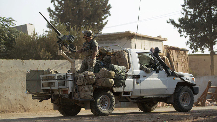 US soldiers in al-Kherbeh village