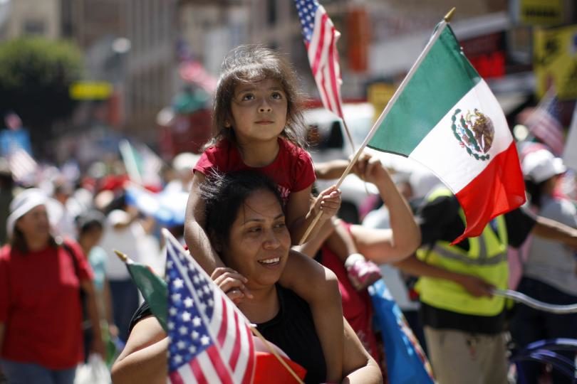 Click to enlarge Mexican-American mother and child