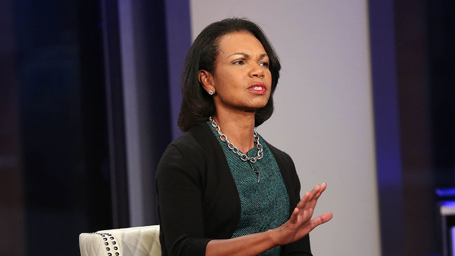 Click to enlarge Former US Secretary of State Condoleeza Rice