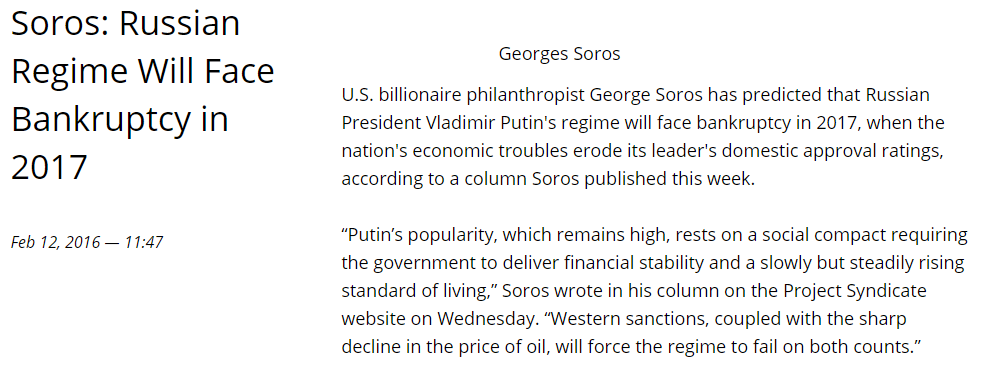 Click to enlarge Russia's Bankruptcy Postponed, Soros Very Sad