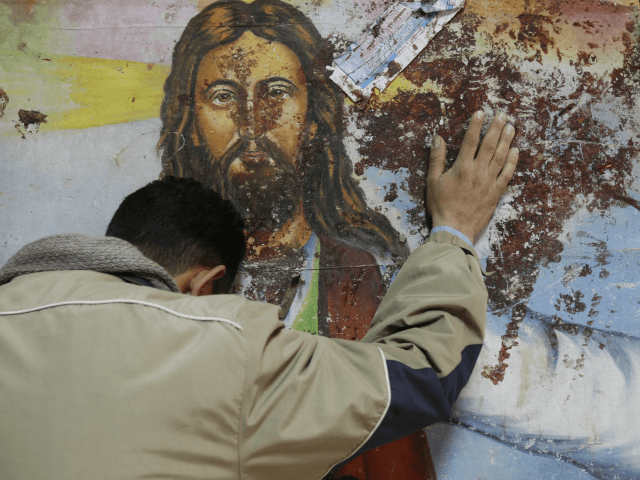 Click to enlarge mural of christ