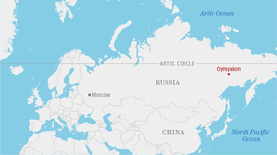 Click to enlarge Oymyakon, Siberia
