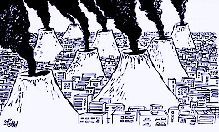 volcanos in city