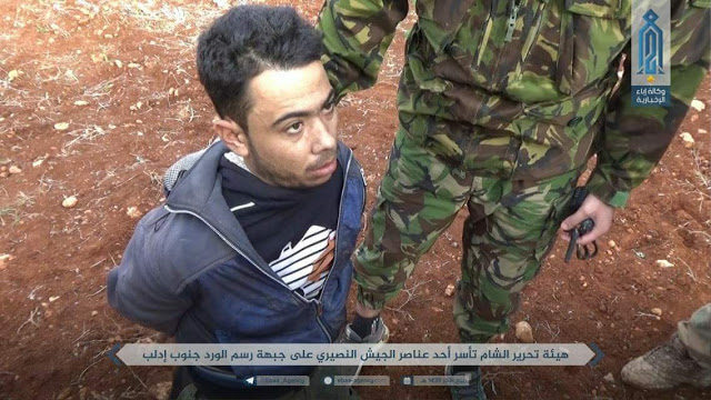 moderate terrorists execute Syrian army soldier Idlib