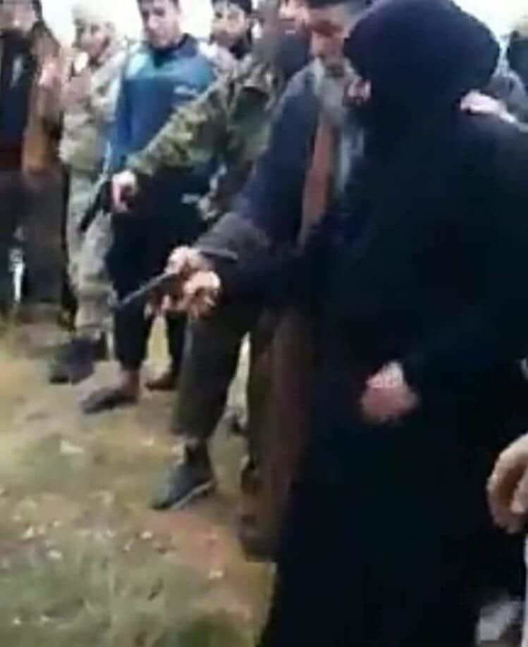 moderate terrorists execute syrian soldier idlib