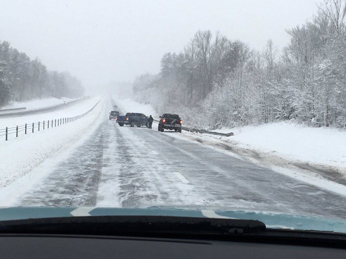 Click to enlarge 500 collisions occur amid disruptive snowstorm in North Carolina