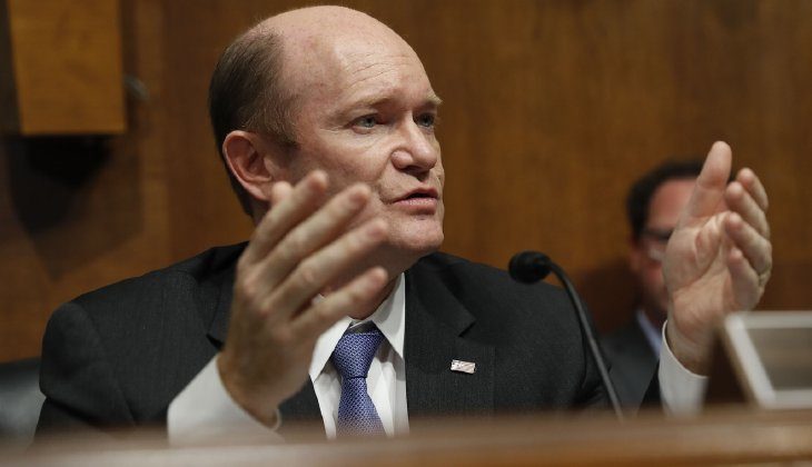 Click to enlarge Sen. Chris Coons, D-Del.