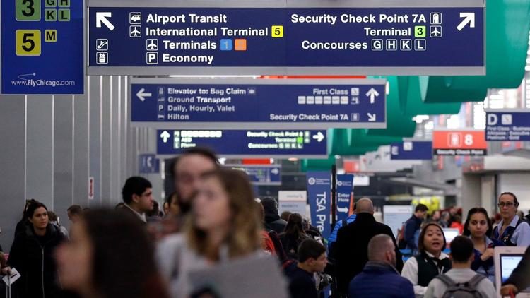 Measles O'Hare airport