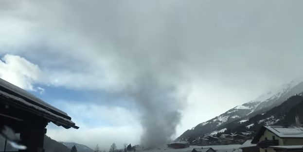 ''Gustnado' touches down in Stall in Mölltal, Austria