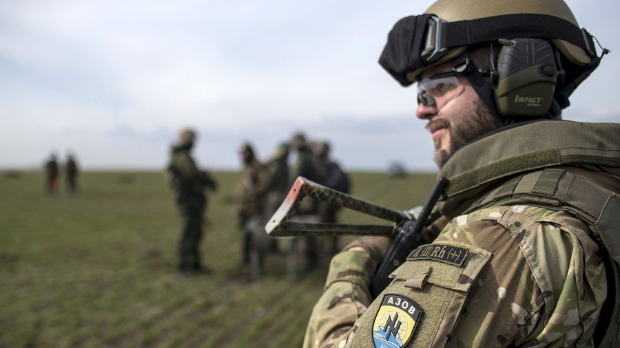 Soldier of the Ukrainian Azov battalion