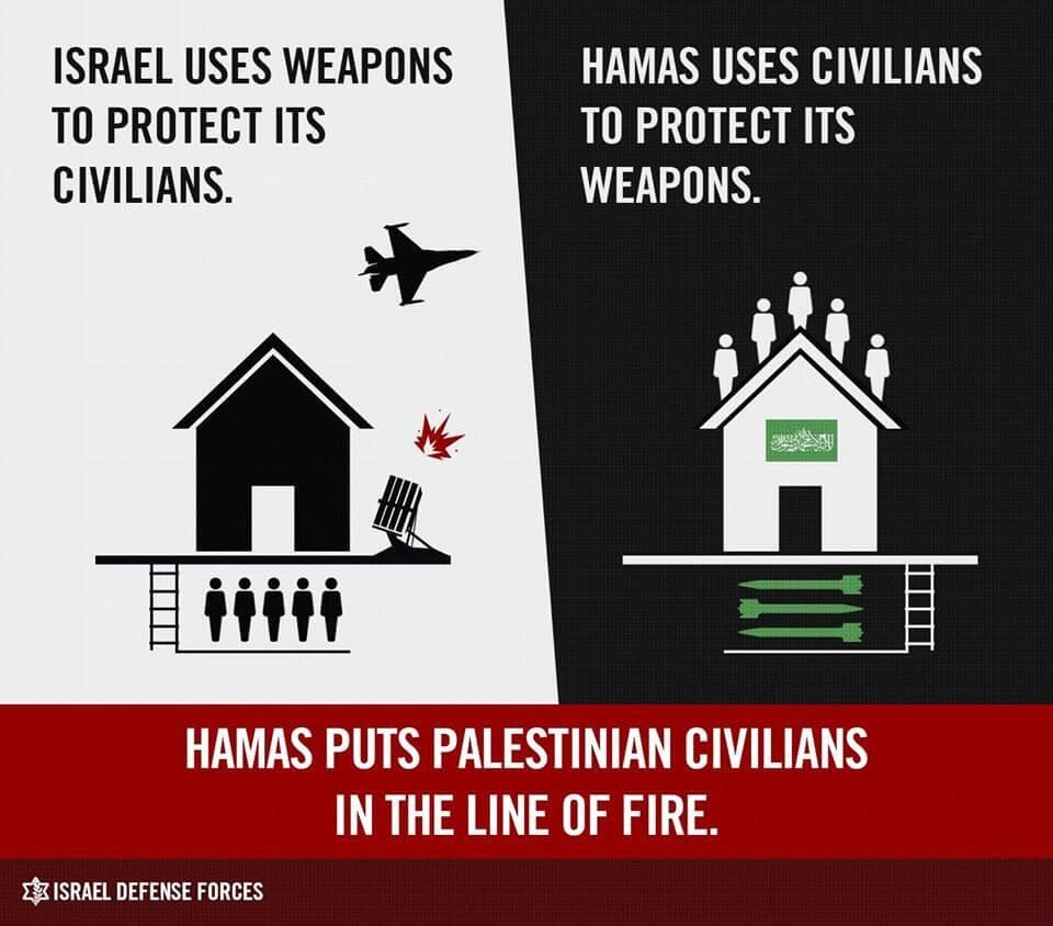 IDF Israel Palestine Gaza infographic