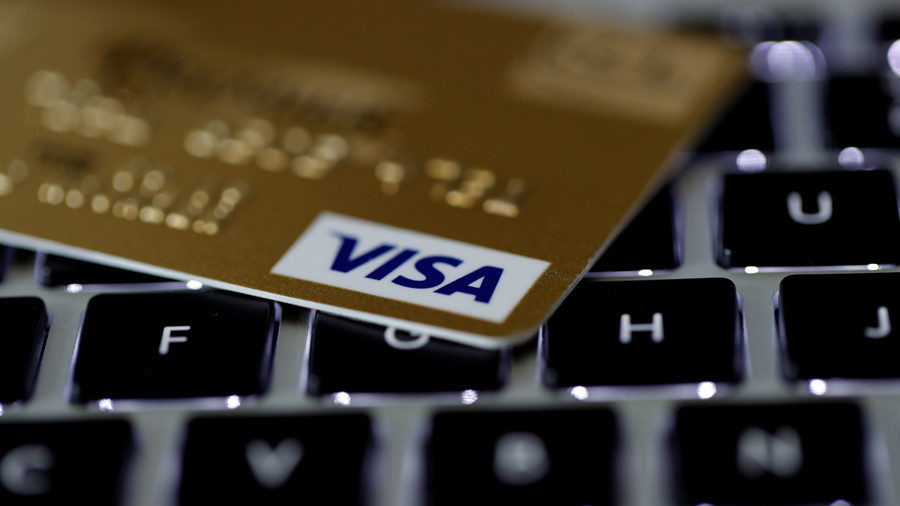 Click to enlarge VISA credit card
