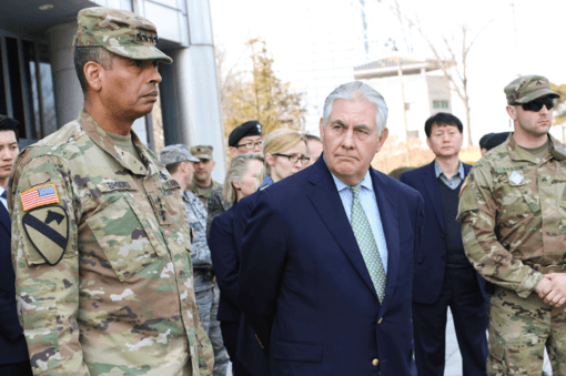 Mike Tillerson with US army