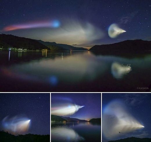 japan rocket lauch UFO plasma