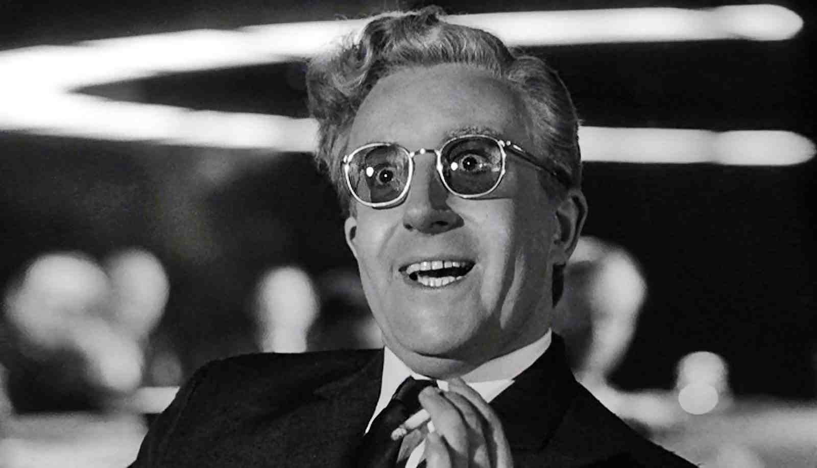 wide eyed Dr. Strangelove