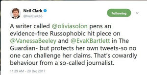 Neil Clark's tweet