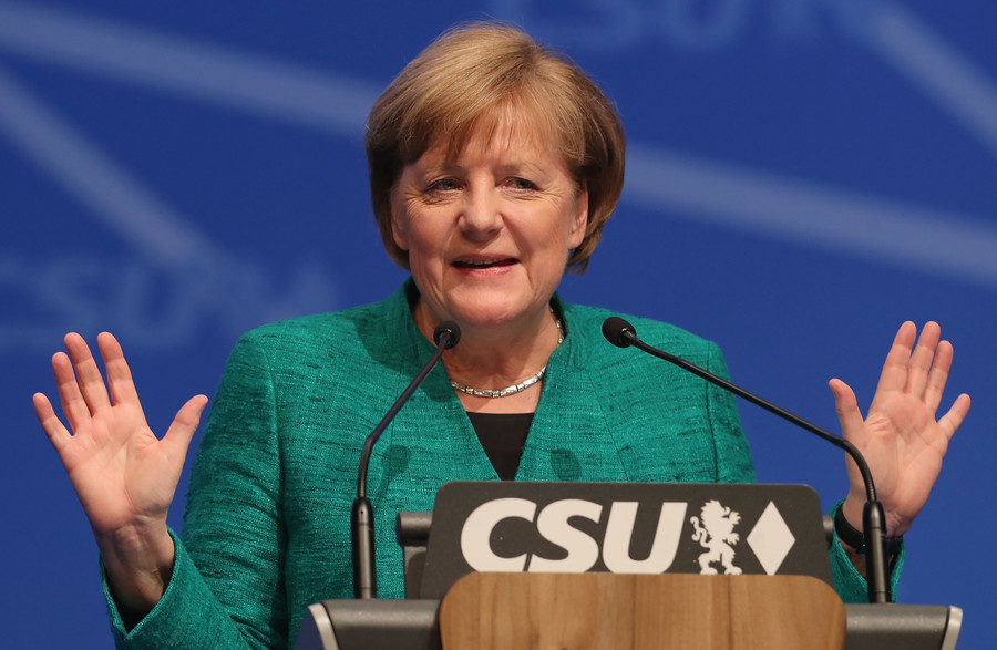 Click to enlarge German Chancellor Angela Merkel