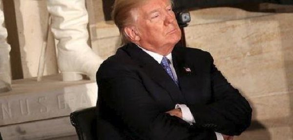 trump arms crossed