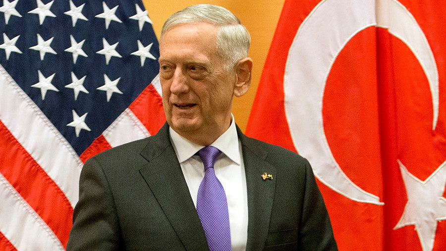 Click to enlarge US Defense Secretary Jim Mattis
