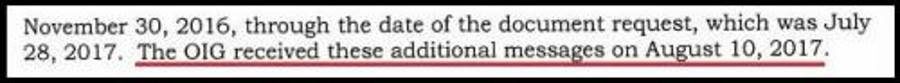 Click to enlarge DOJ texts FBI strzok