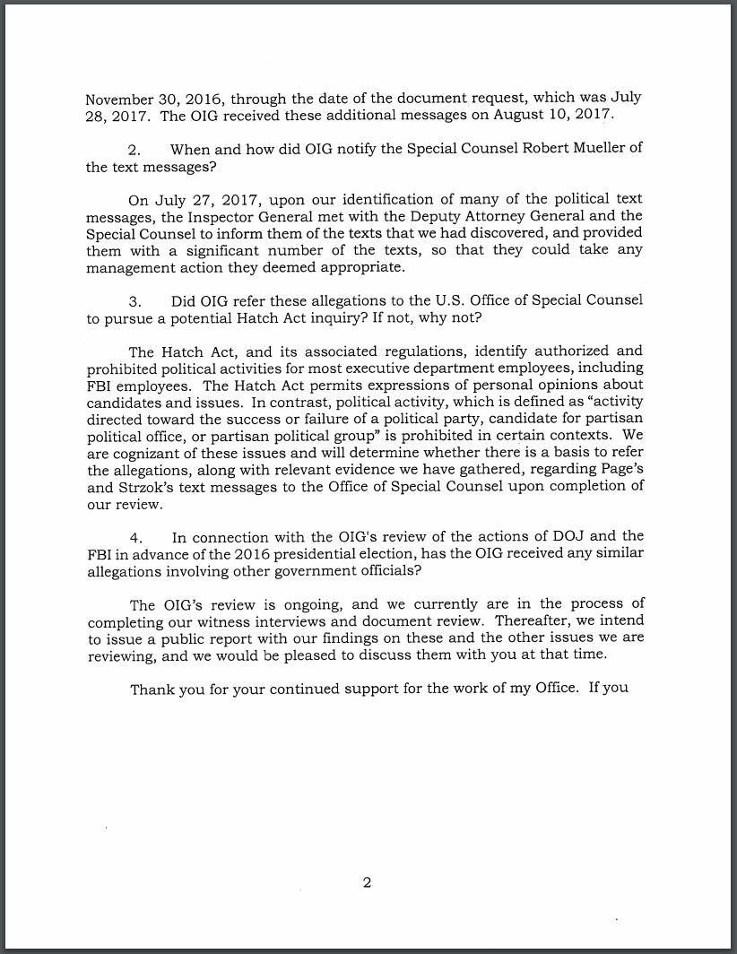 Click to enlarge Letter FBI missing texts pg 2