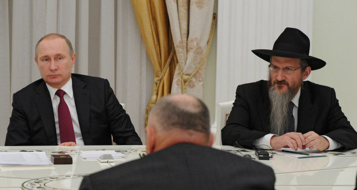 Putin Rabbi Berel Lazar